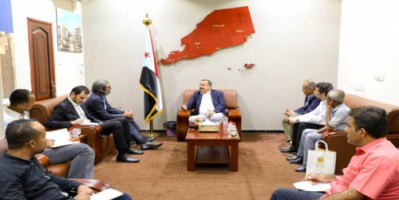اللواء بن بريك يستقبل مدير مكتب المبعـوث الأممي في العاصمة عدن