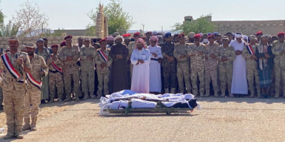 اللواء 315يشيع شهداء الواجب من افراده بحضور السلطة المحلية والمشائخ والاعيان
