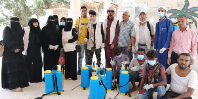تحت شعار حملة الثلاثين يوم: انا متطوع انا مستعد تدشن برنامج تعقيم مدارس مديرية دار سعد  بالعاصمة عدن  