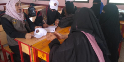إدارة المرأة والطفل بإنتقالي لحج تعاين أوضاع مدرسة عمار بالدباء