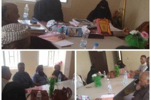مدير عام محو الامية بأبين يعقد لقاء ً موسعاً بحضور مدراء فروع المديريات