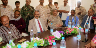 بحضور الصلاحي والنوبي والشعيبي تدشين افتتاح كلية العلوم الطبية التطبيقية فرع ردفان. 