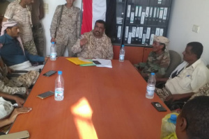 في اجتماع استثنائي العميد العوسجي يجتمع بقادة الكتائب والسرايا بلواء النصر في زنجبار