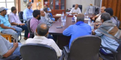 مدير عام صيرة واليونسكو يبحثان مشروع لترميم المباني التاريخية بالمديرية
