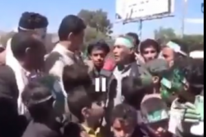 حوثي يعلن على الهواء مباشرة انهم ضد المسلمين 