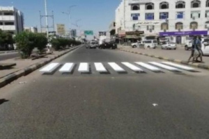 بطريقة ابداعية.. صندوق الطرق يدشن أعمال خطوط المشاة ثلاثية الأبعاد في العاصمة عدن
