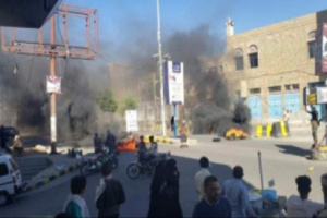 مليشيا الاخوان تغلق عشرات الشوارع الرئيسية في مدينة تعز 