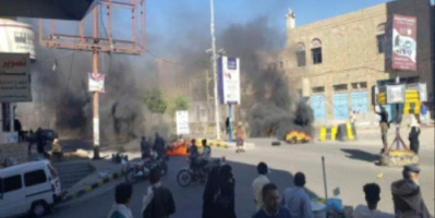 مليشيا الاخوان تغلق عشرات الشوارع الرئيسية في مدينة تعز 
