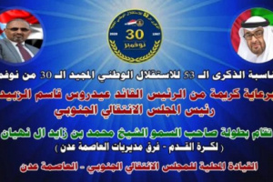 انتقالي العاصمة عدن يقر تنظيم بطولة الشيخ محمد بزايد للالعاب الرياضية