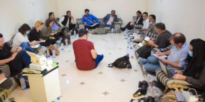 قيادة انتقالي شبوة تلتقي الوفد الإعلامي الدولي الزائر للمحافظة