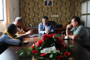 إجتماع لمناقشة اسباب توقف الضخ في بعض مضخات الصرف الصحي بالشيخ عثمان
