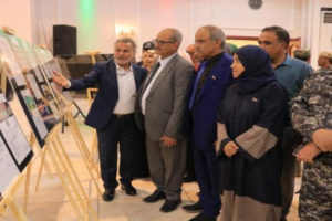 الجعدي و أعضاء هيئة رئاسة الانتقالي يفتتحون معرض صور "مسيرة وطن