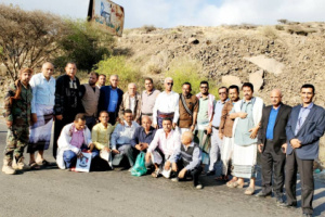 قائم بأعمال رئيس جامعة عدن يزور محافظة الضالع لتقديم  التعازي باستشهاد الدكتور خالد الحميدي