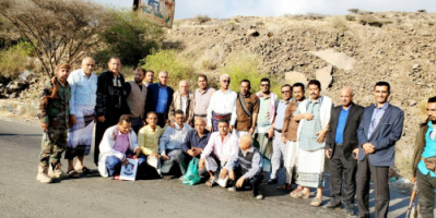 قائم بأعمال رئيس جامعة عدن يزور محافظة الضالع لتقديم  التعازي باستشهاد الدكتور خالد الحميدي