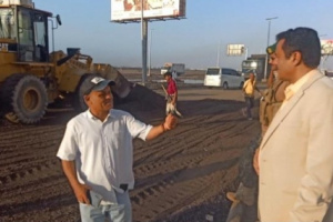 الداؤودي يؤكد بأن العام القادم ستشهد مديرية المنصورة تحسناً ملحوظاً في مجال الطرق