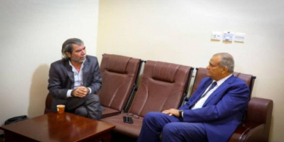 شطارة وسوقي يناقشان مع مدير مكتب غريفيثس اوضاع العاصمة عدن