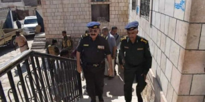 مدير عام أمن وشرطة ساحل حضرموت يقوم بزيارة تفقدية لإدارة البحث الجنائي