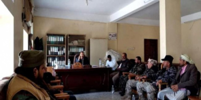 انتقالي الضالع وقيادات قضائية وامنية يبحثون وضع حداً للاختلالات الأمنية