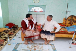 الشعيبي يزور رئيس انتقالي ردفان للإطمئنان على صحته
