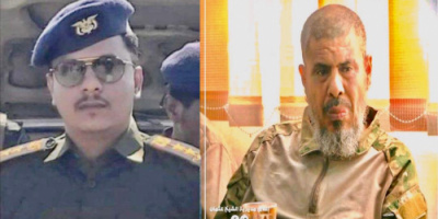 نائب مدير أمن أبين أبين يعزي في وفاة قائد شرطة الشيخ عثمان العقيد محمد صالح مطيع