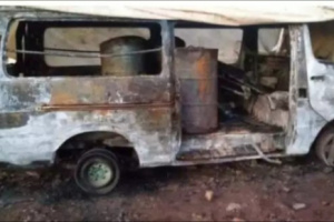 انفجار سوق سوداء لبيع المشتقات النفطية الحوثية في المحويت 