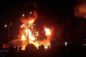 170 مصابًا بحريق مركز احتجاز المهاجرين بصنعاء 