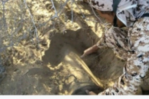 هندسة المشتركة تفكك عبوة ناسفة من مخلفات الحوثيين شرق المخا