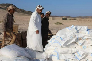 خليفة الإنسانية تلبي الاحتياجات السلعية بعبدالكوري