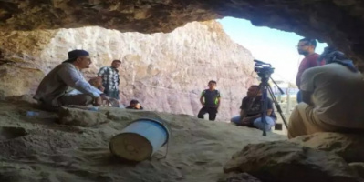 شاهد كيف عثر المختصون على مقبرة أثرية في حضرموت 