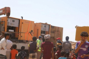 خليفة الإنسانية تزود أهالي نوجد بــ3مولدات كهرباء استعداداً لشهر رمضان