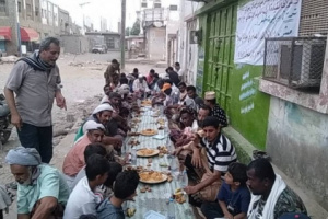 انتقالي خنفر ينظم إفطارًا جماعيًا للصائمين في حارة بريد 