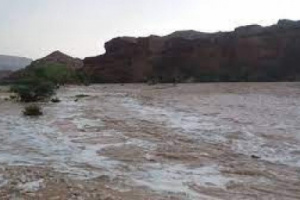 غرق شاب في سيول جارفة اجتاحت أودية  شبوة 