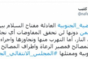 بن كليب: قضية الجنوب مفتاح السلام وتجاهلها يجهض المفاوضات 