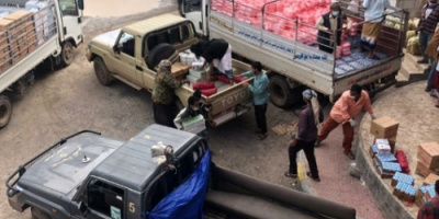 أبناء شكع يسيرون قافلة افطار وعشاء للأبطال في جبهات القتال بالضالع