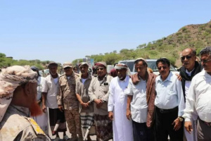 شخصيات اجتماعية وسياسية وعسكرية ووجهاء من أبناء المهرة يزورون الضالع