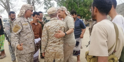 العميد النوبي يزور مقر قيادة الحزام الأمني بمحافظة أبين