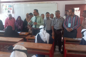 قيادات المجلس الانتقالي والسلطة المحلية ومدراء مكاتب التربية بالمديريات يدشنون امتحانات الثانوية العامة بأبين