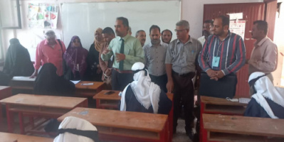 قيادات المجلس الانتقالي والسلطة المحلية ومدراء مكاتب التربية بالمديريات يدشنون امتحانات الثانوية العامة بأبين