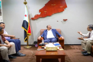 اللواء بن بريك يطلع مع احمد سالم الحامد مستجدات الأوضاع في حضرموت 