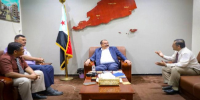اللواء بن بريك يطلع مع احمد سالم الحامد مستجدات الأوضاع في حضرموت 