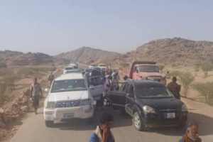 مليشيا الشرعية تحتجز مواكب فعاليات شبوة في عبدان