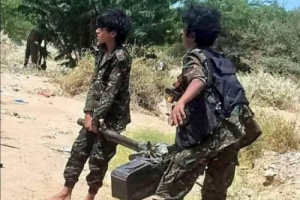 المليشيات الإخوانية بشقرة تواصل تجنيد الأطفال