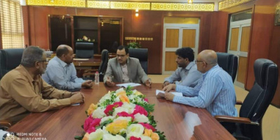  السقطري يلتقي رئيس الهيئة العامة للمصايد السمكية ومدير عام مكتب الزراعة والري في محافظة المهرة