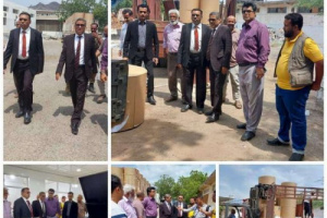 عدن.. وصول الرولات الخاصة بطباعة الكتاب المدرسي