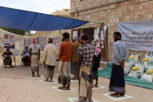 الغذاء العالمي يرفد ساحل حضرموت بمساعدات غذائية 