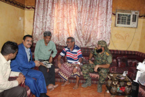 الداؤودي ومعاوية والحالمي يزورون الإعلامي ناصر محمد عبدالله