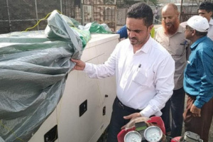 الصحة العالمية تدعم مستشفى ردفان بمولد كهربائي 