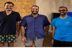 لقاء يجمع محمد بن سلمان وتميم بن حمد وطحنون بن زايد