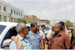 الحريبي يتفقد احوال المواطنين بمديرية المنصورة