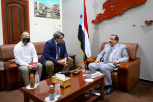 اللواء بن بريك يستقبل مدير مكتب المفوضية السامية لشؤون اللاجئين 